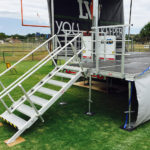 stageline-sl100-trailer-lake-wales-high-school-football-field-plywood-protection-stairs