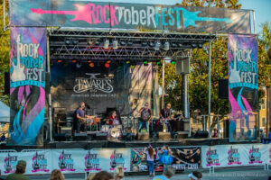 rocktoberfest 2022 black canvas band tavares stage rental stageline sl100